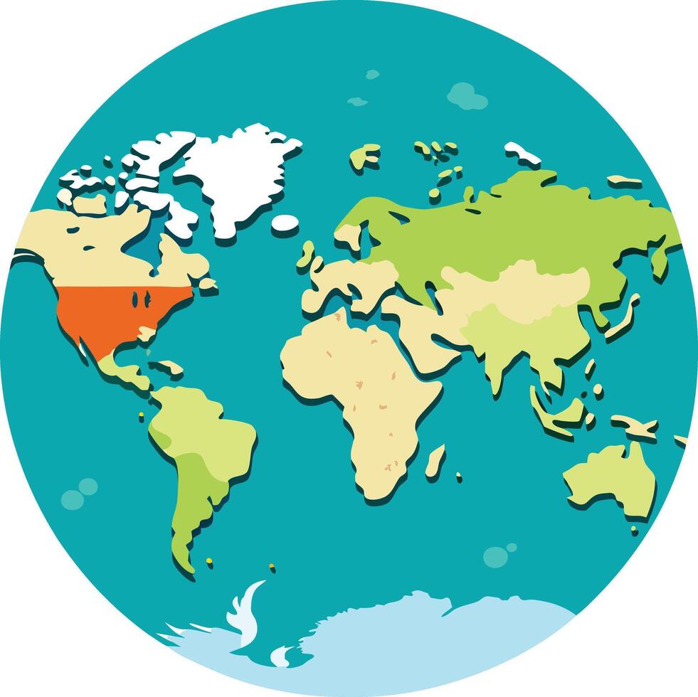 Full World map vector