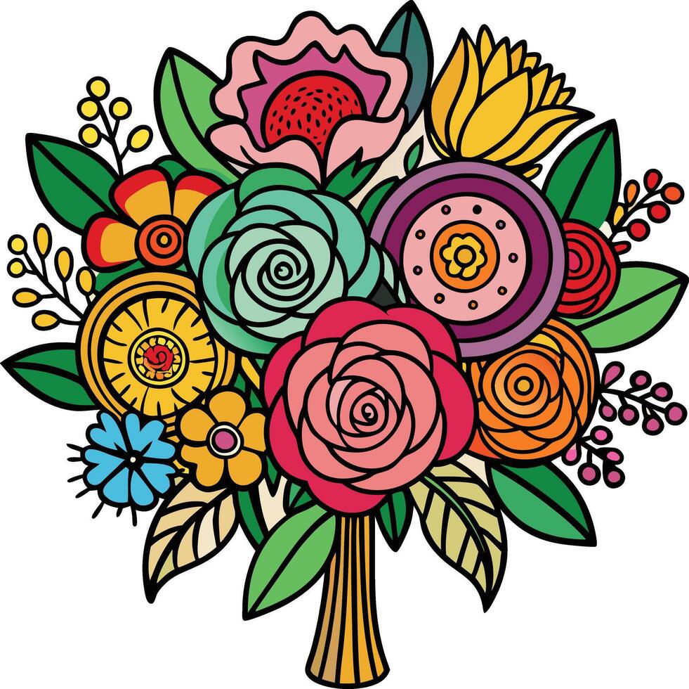 Colorfull Flowers artwork vector