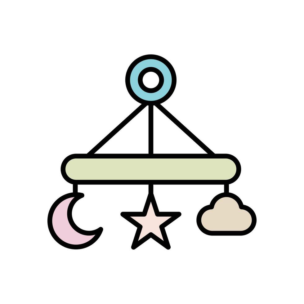 Baby shower toys icon design element vector