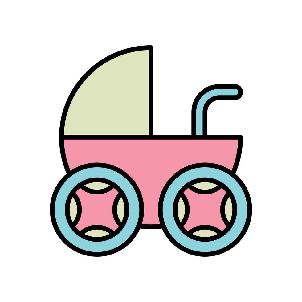 Baby shower icon asset vector