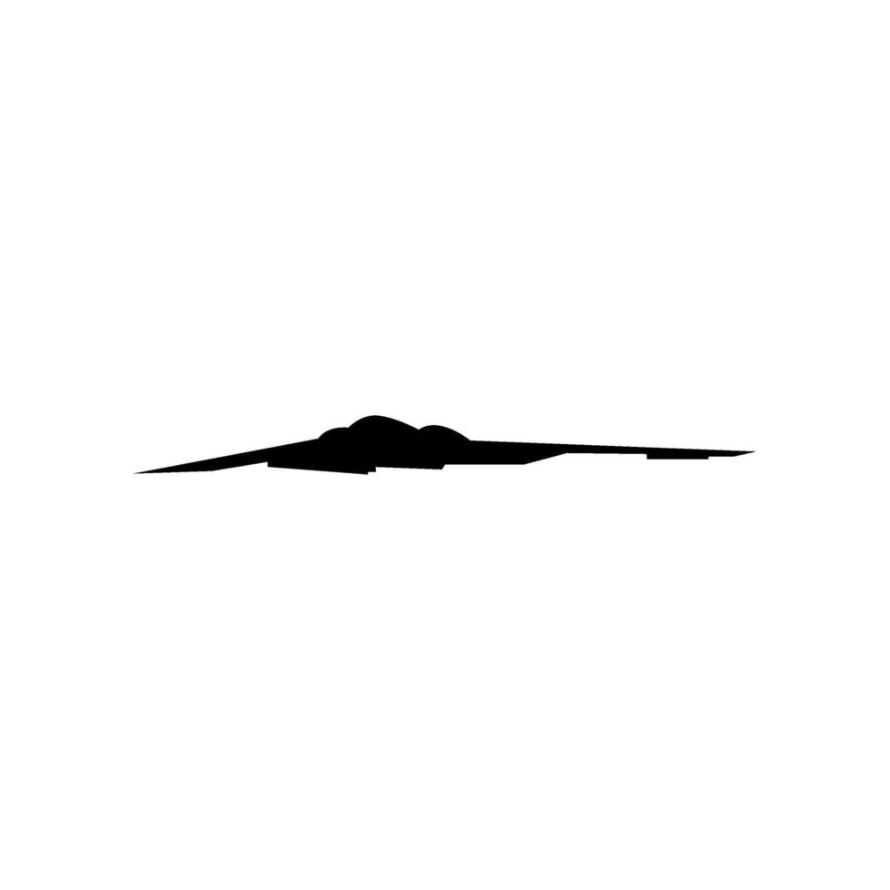 Silhouette of the Jet Fighter, Fighter Aircraft, are military aircraft designed primarily for air-to-air combat. BW Editable vector
