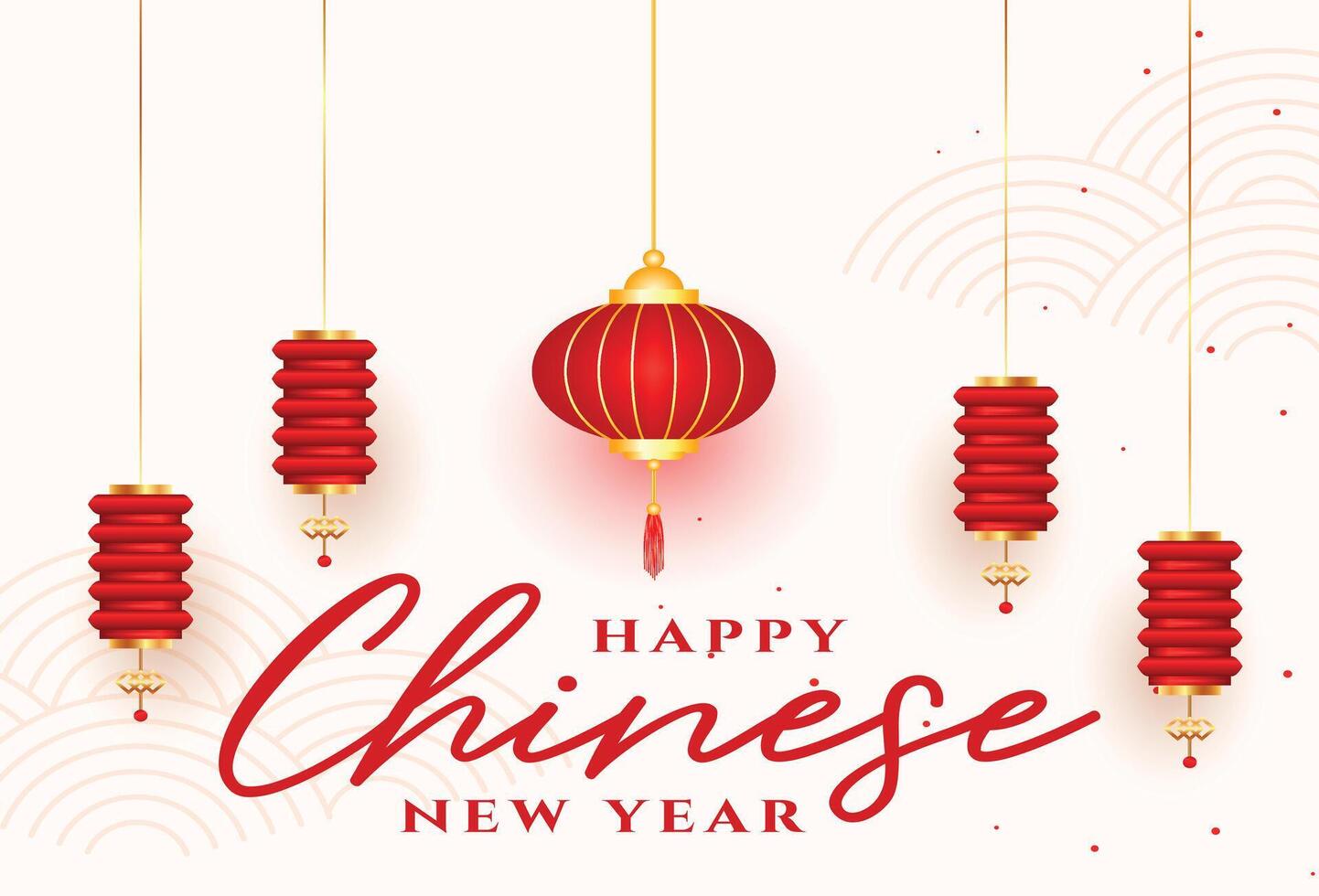 Chinese Lunar New Year Background Post Design Template vector