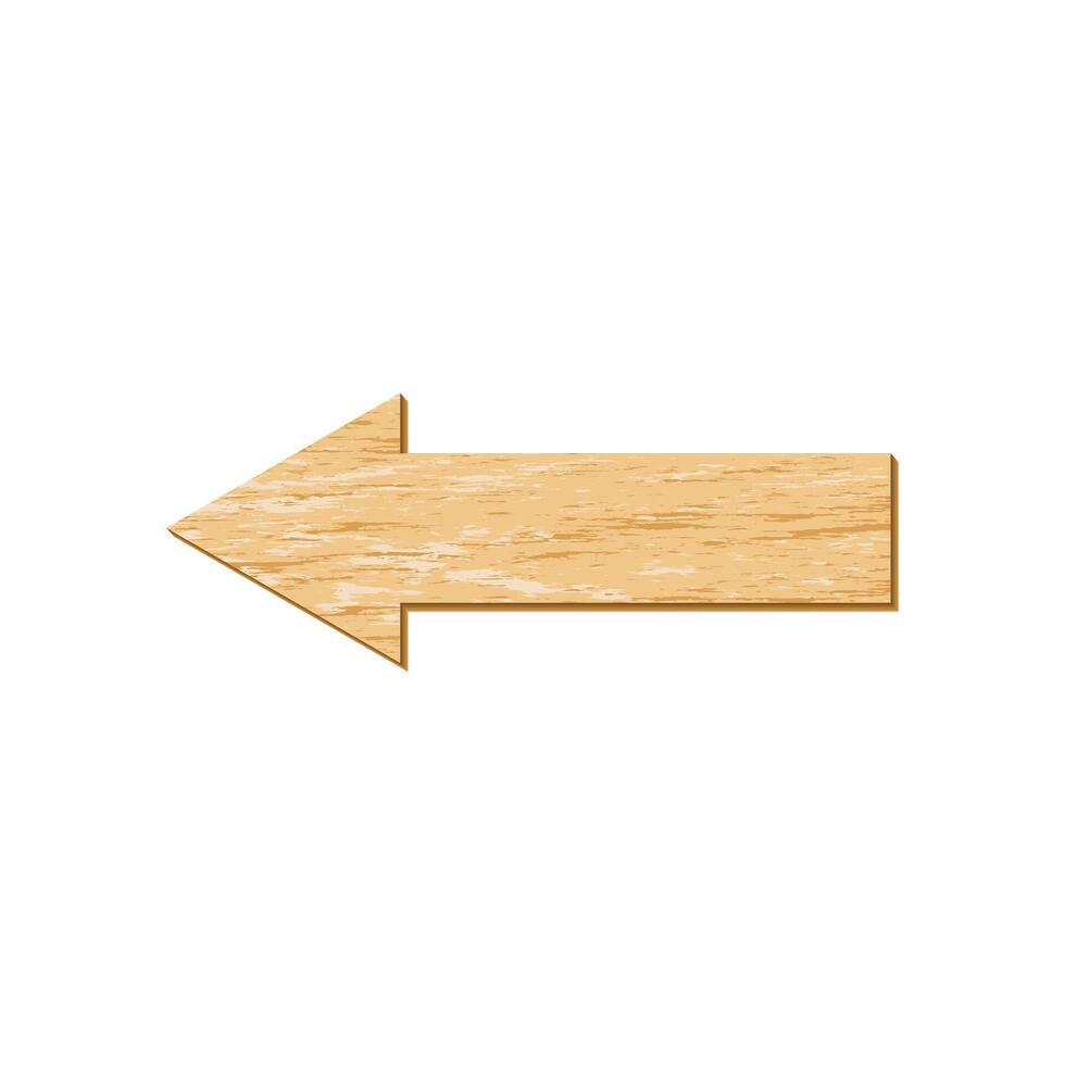 Wooden signs and signboards. Textured left direction signs for presentation media, games, or etc vector