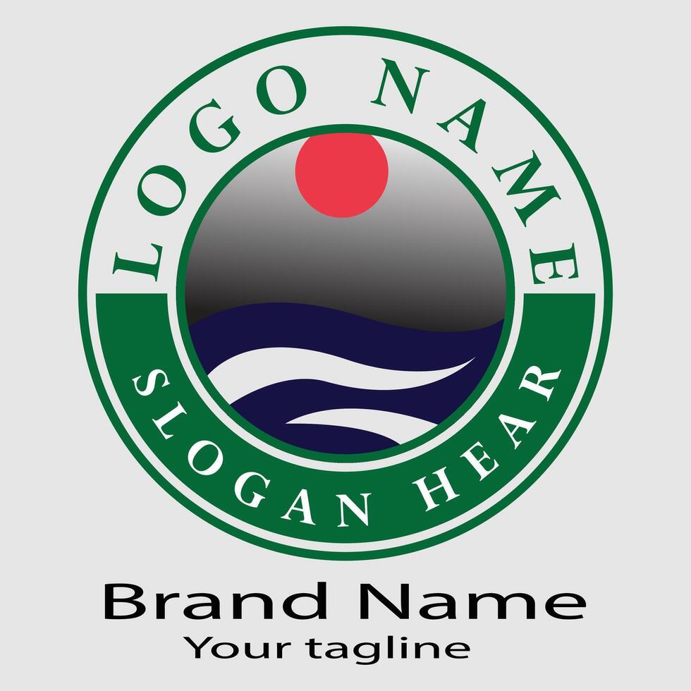 Commercial Unique logo design vector