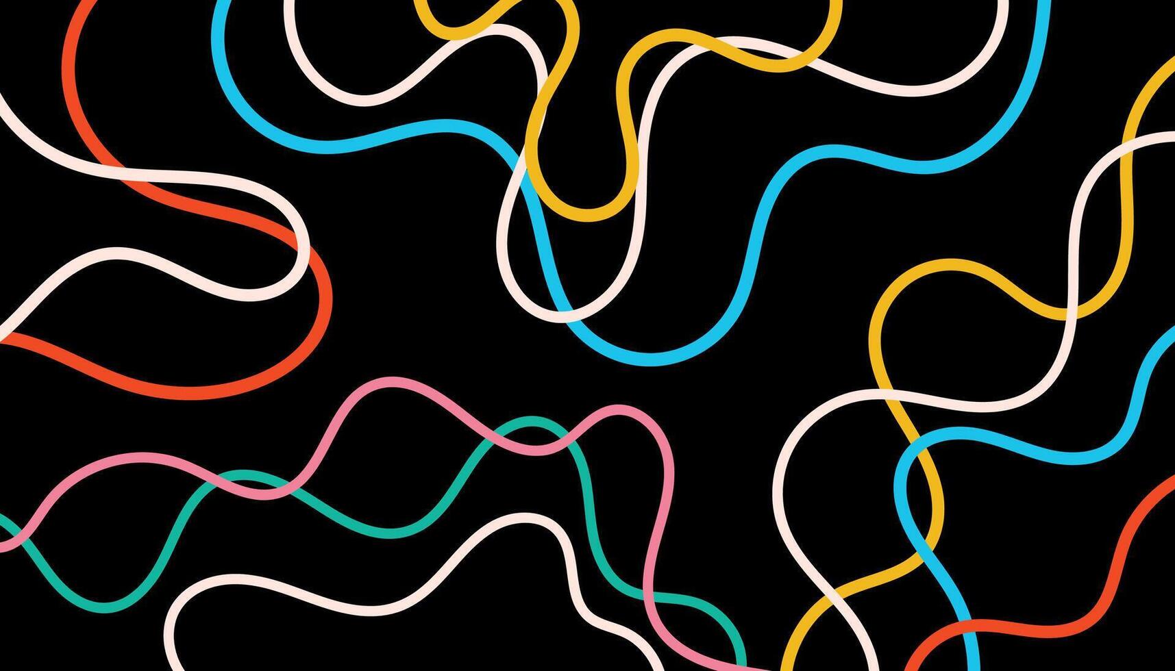 Colorful hand drawn geometric pattern doodle vector