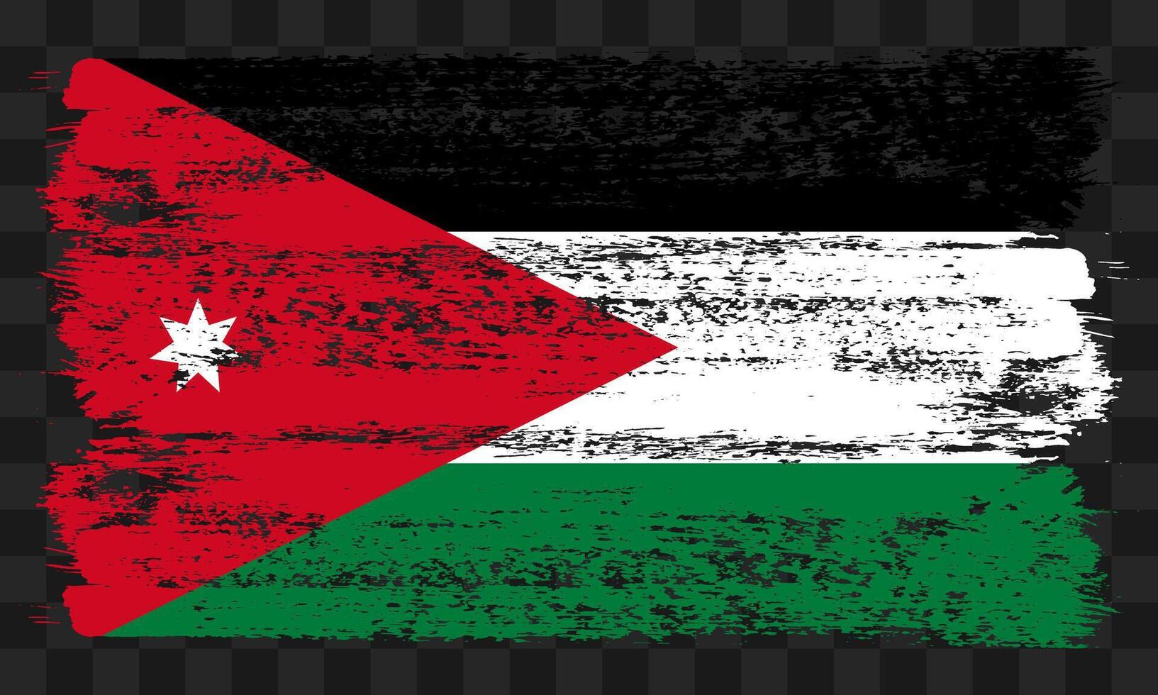 Jordan flag in grunge style vector