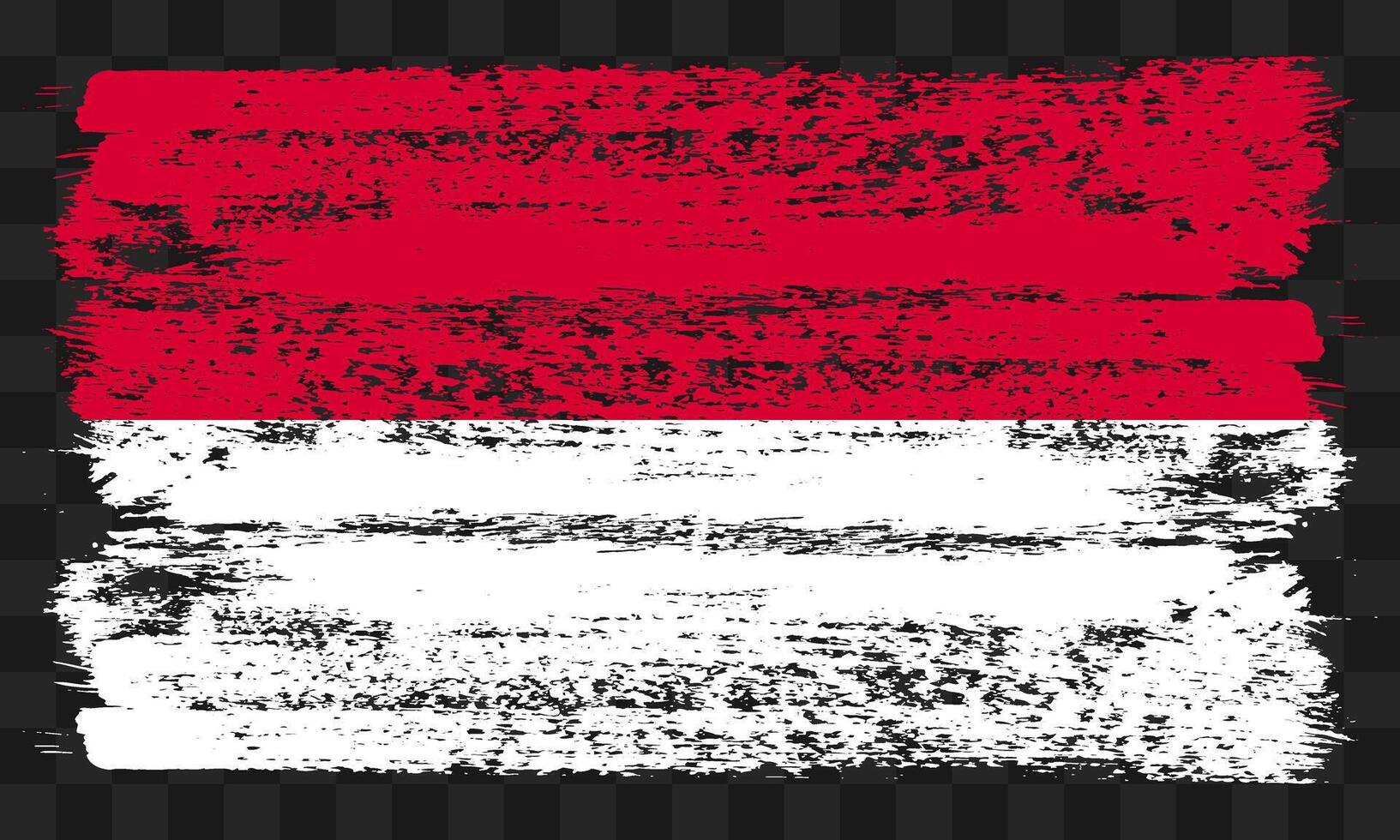 Monaco flag in grunge style vector