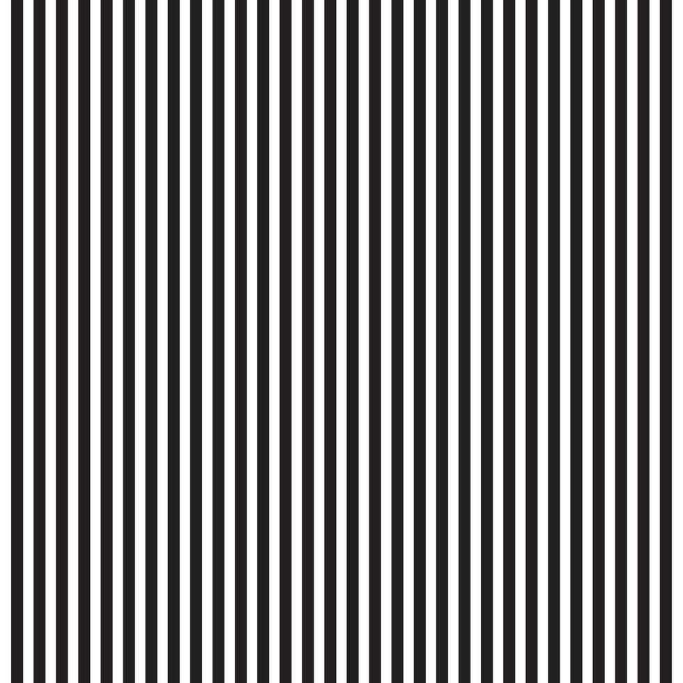 Black and white vertical stripes pattern background. Seamless striped pattern, straight vertical lines, black and white texture, background pattern. Optical illusion. vector