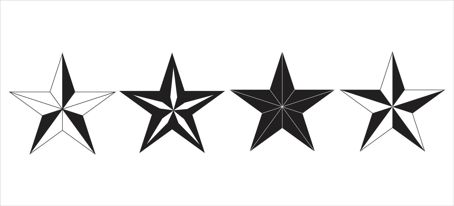 Stars isolated on white background. Star isolated icon. Stars icon set. Stars collection. Star icon set. vector