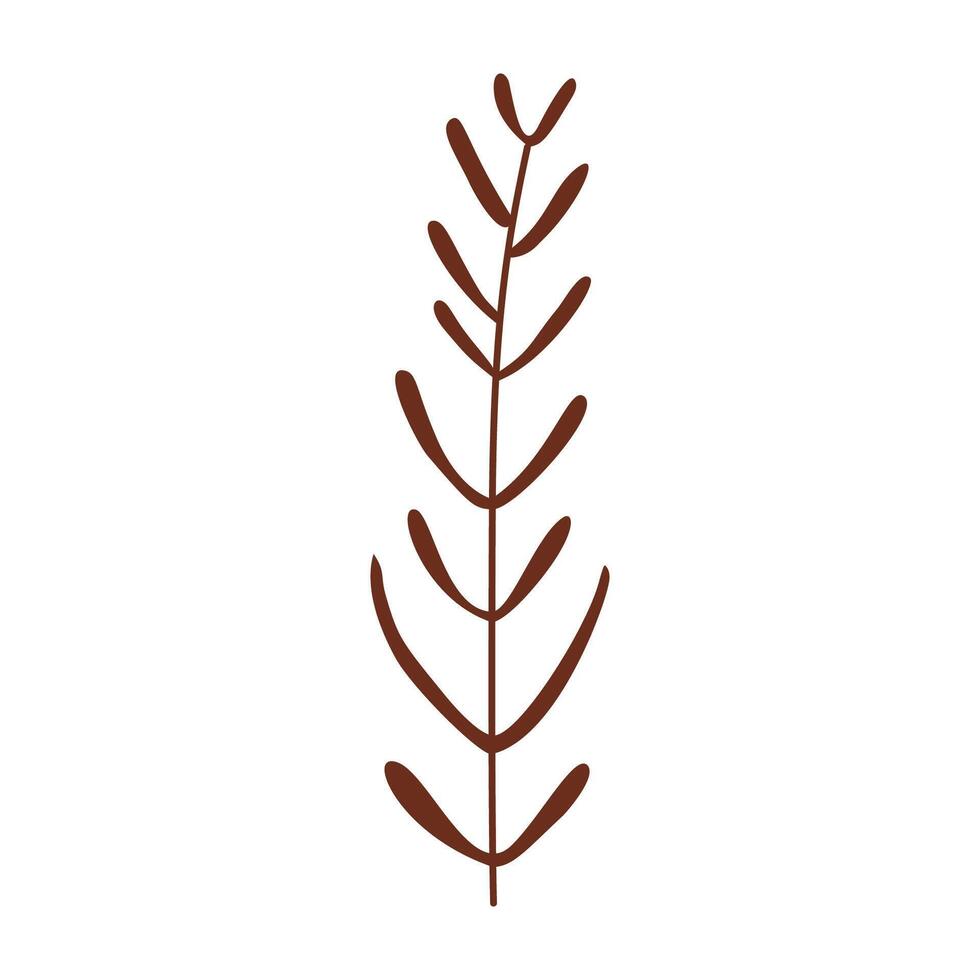 Abstract leaves simple. In pastel colors, vector