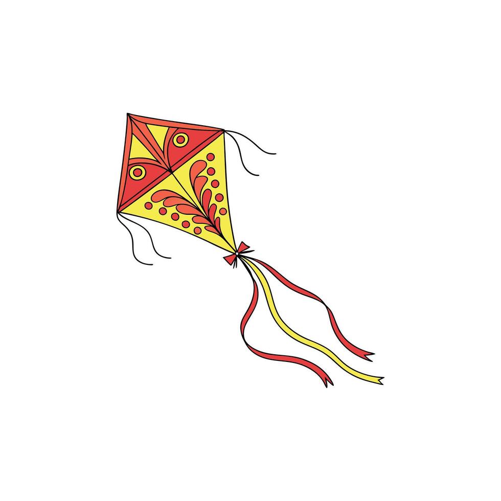 Celebrating Makar Sankranti with Vibrant Kites vector