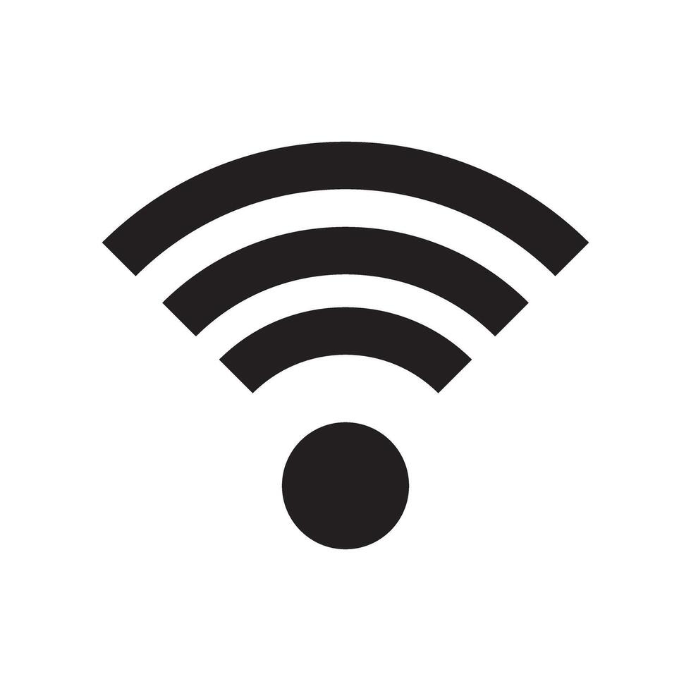 Wi-Fi, Symbol of Fast Internet Modernity vector