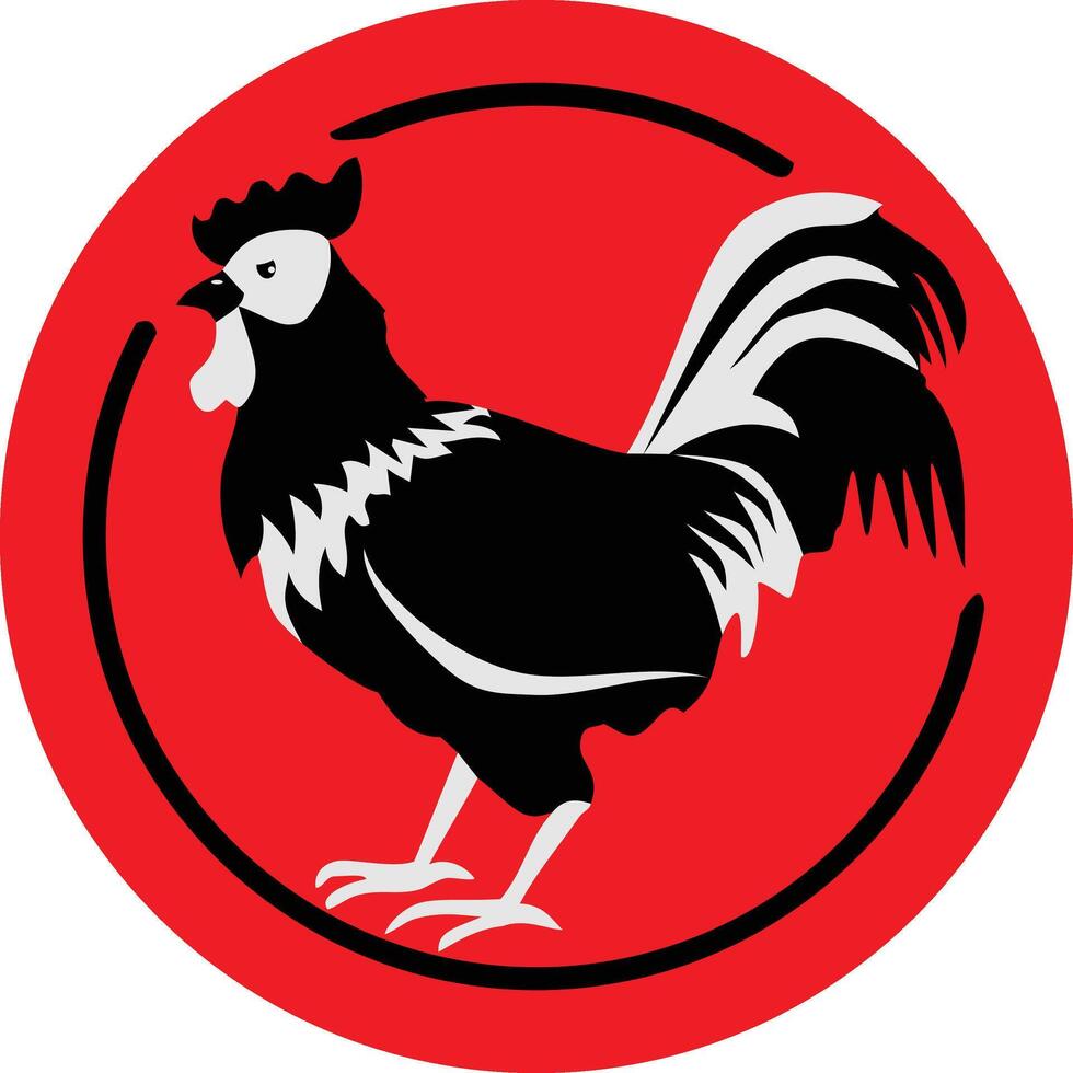 Rooster Chinese Zodiac Sign vector