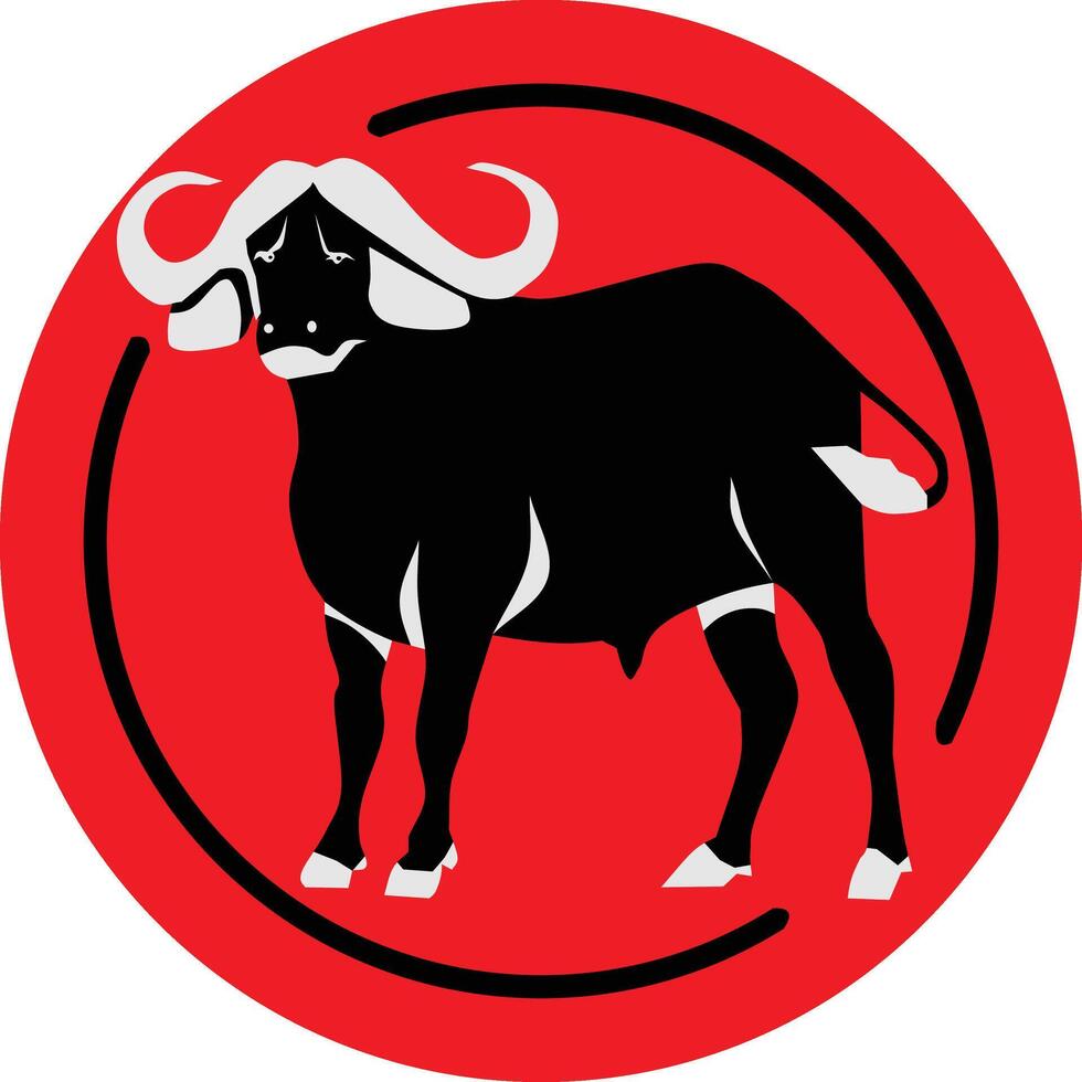 Buffalo Chinese Zodiac Sign vector