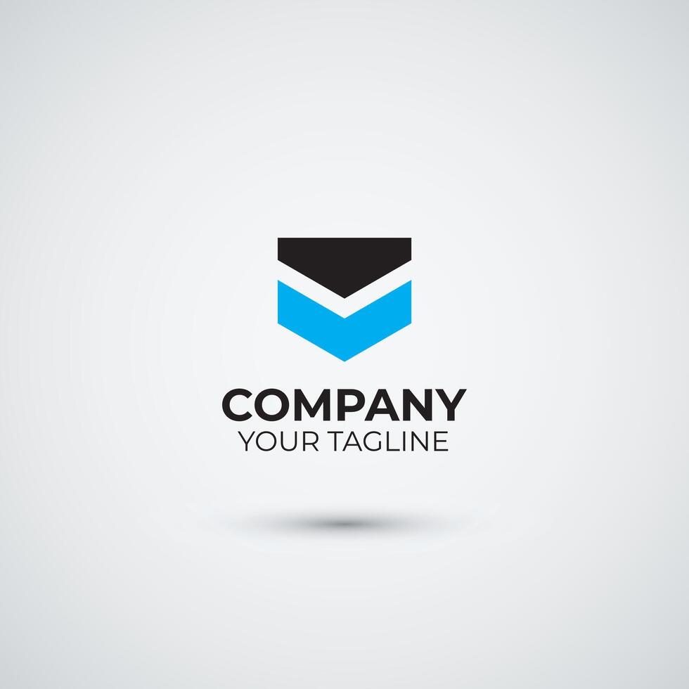 Simple shield logo design template vector