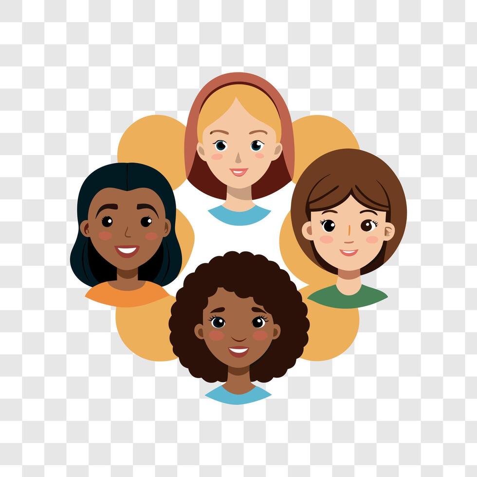 Womens Voices for Change and Progress vector