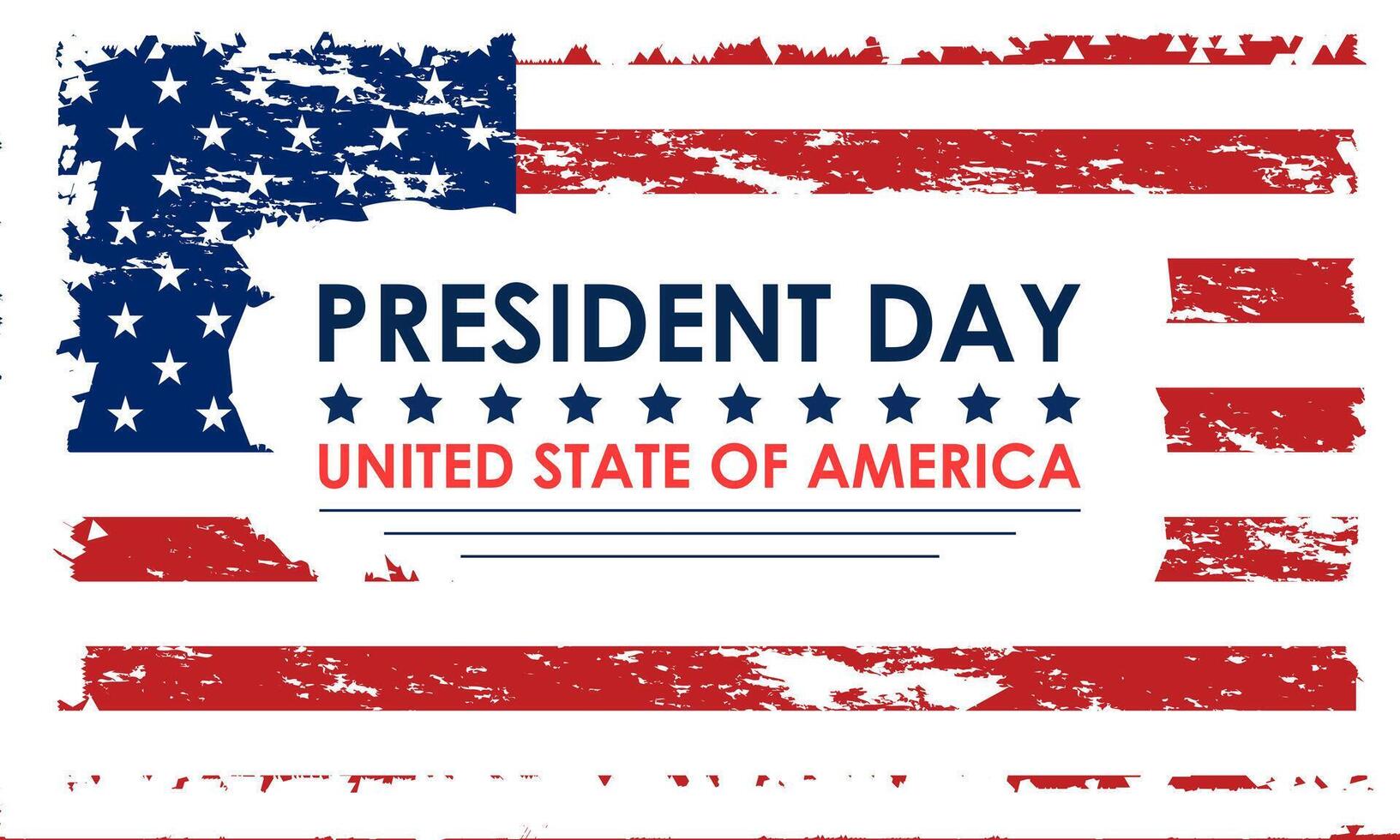 Presidents Day Concept with the US National Flag vector