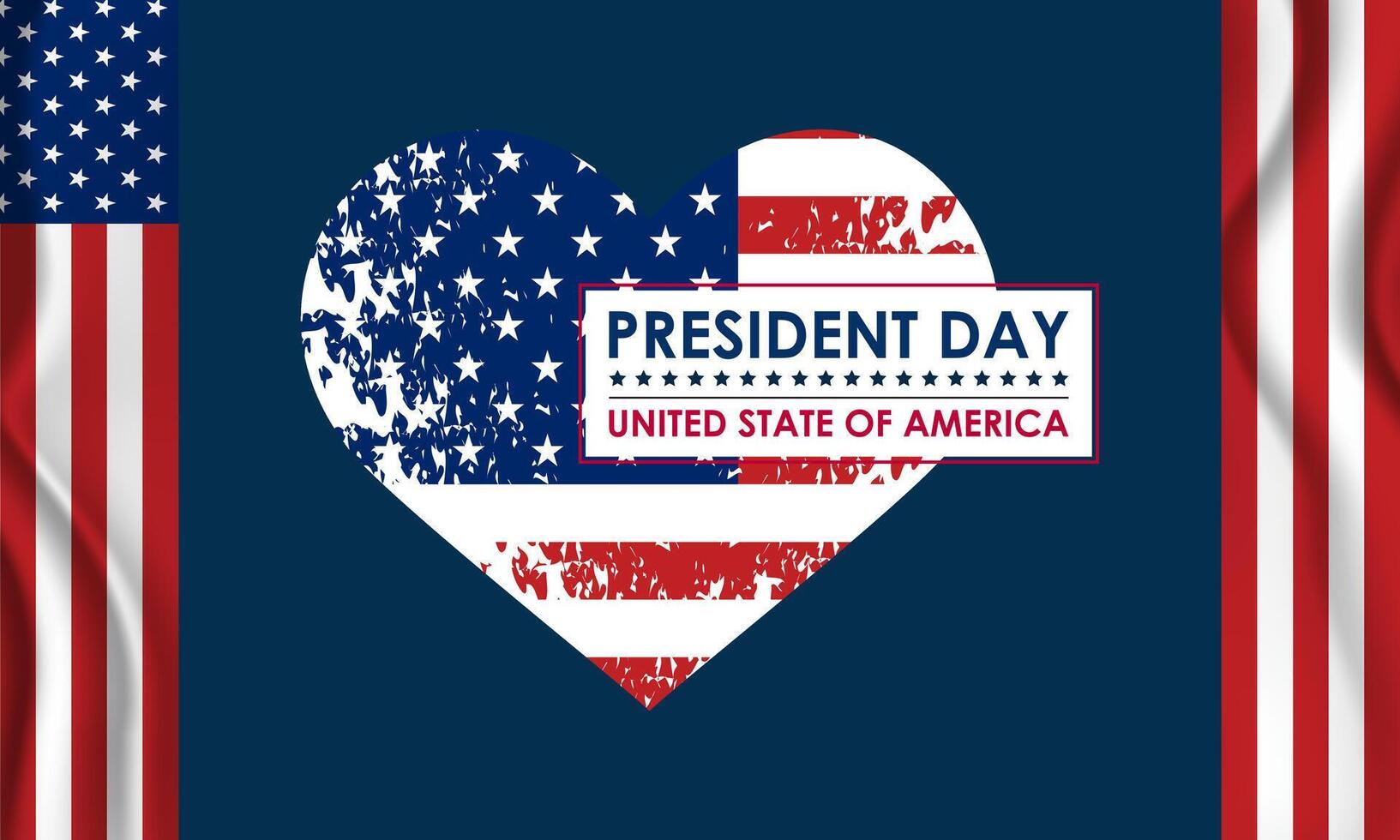 Presidents Day Concept with. vector