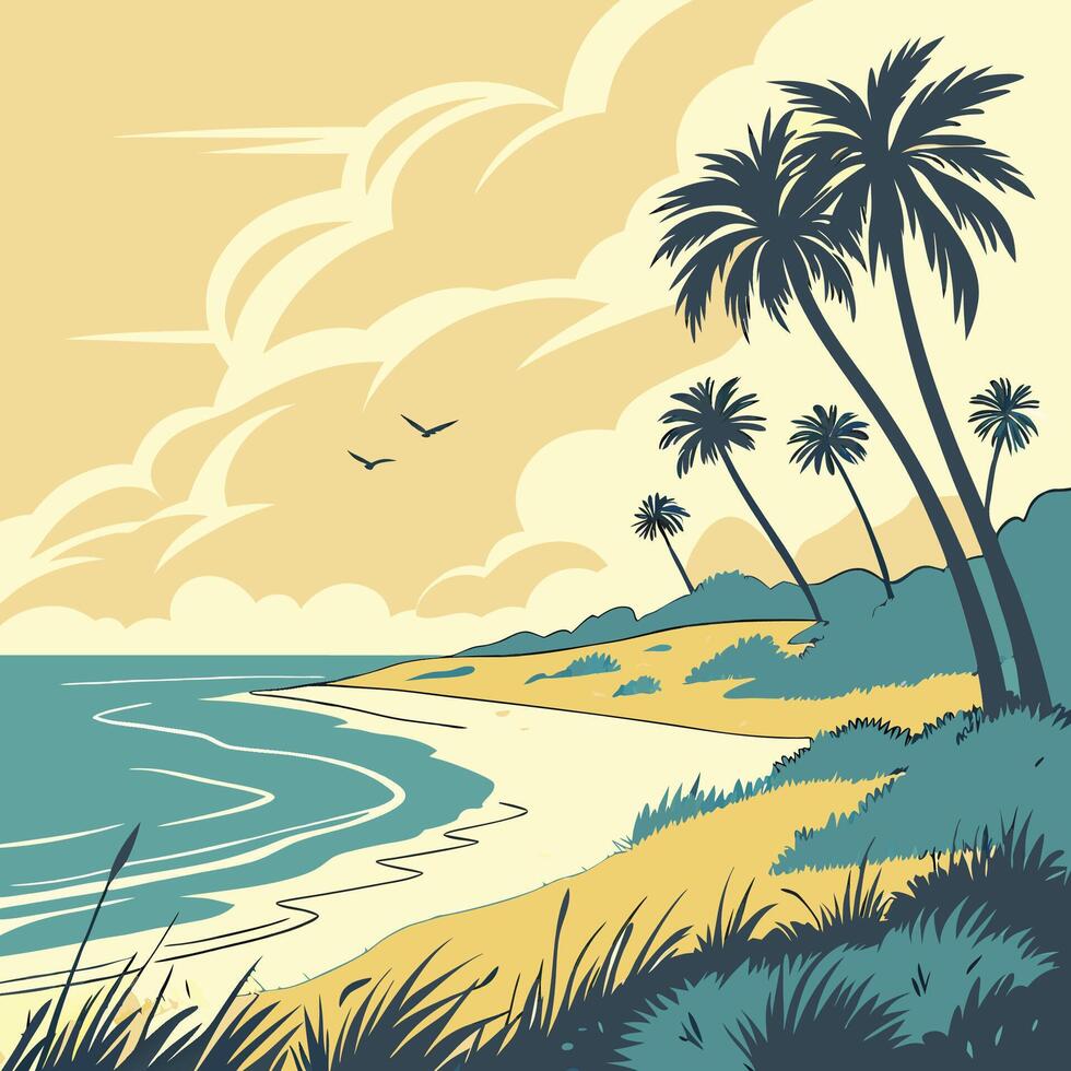 gulf coast of the America design vector
