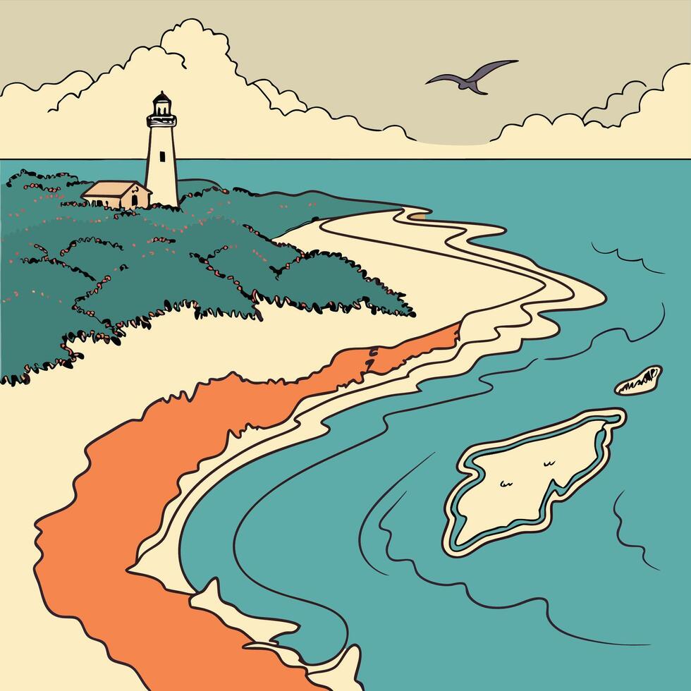 gulf of America map style design vector