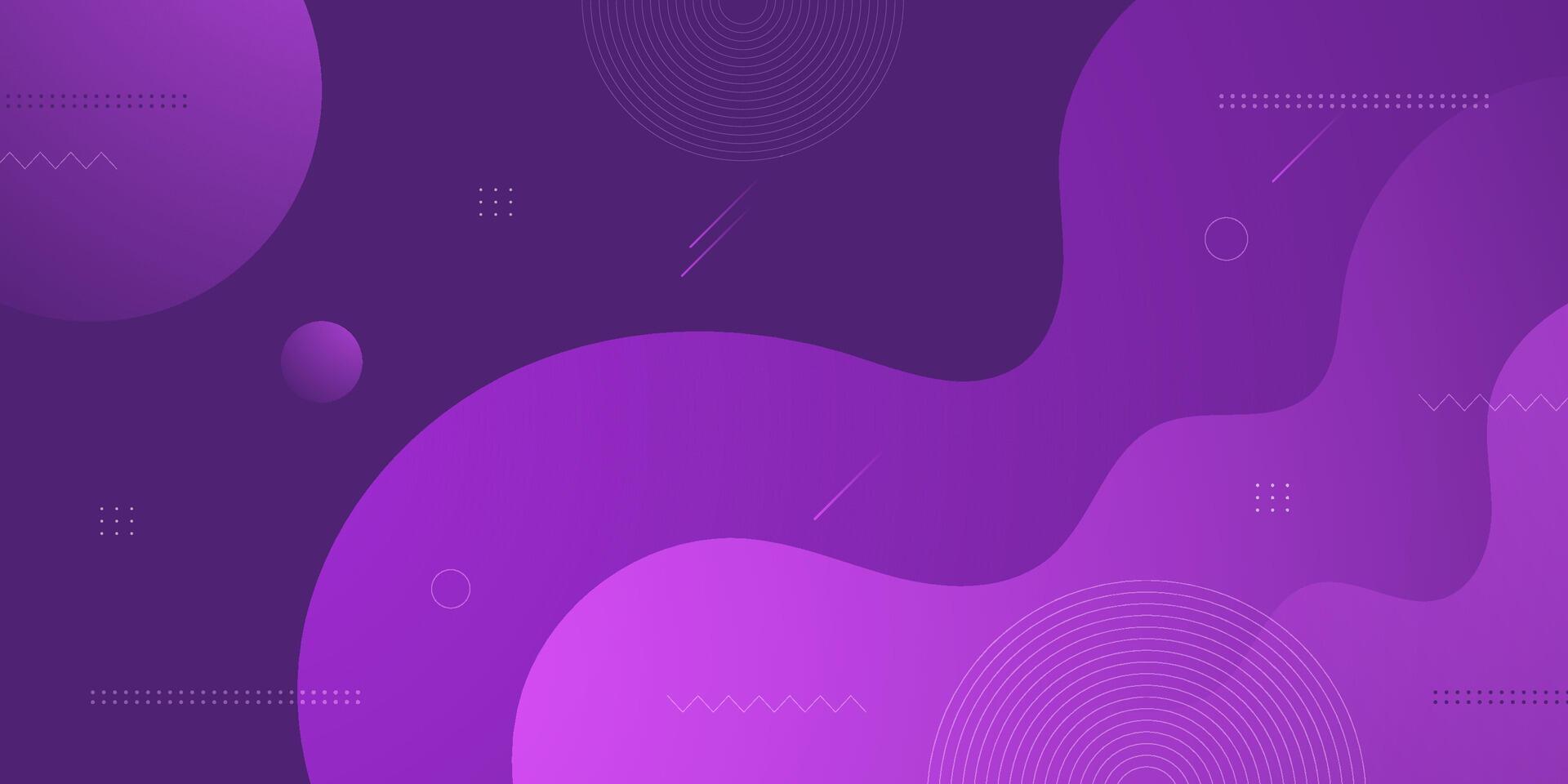 Abstract minimal purple wave background. Dynamic shapes color background. Trendy background for banner. vector