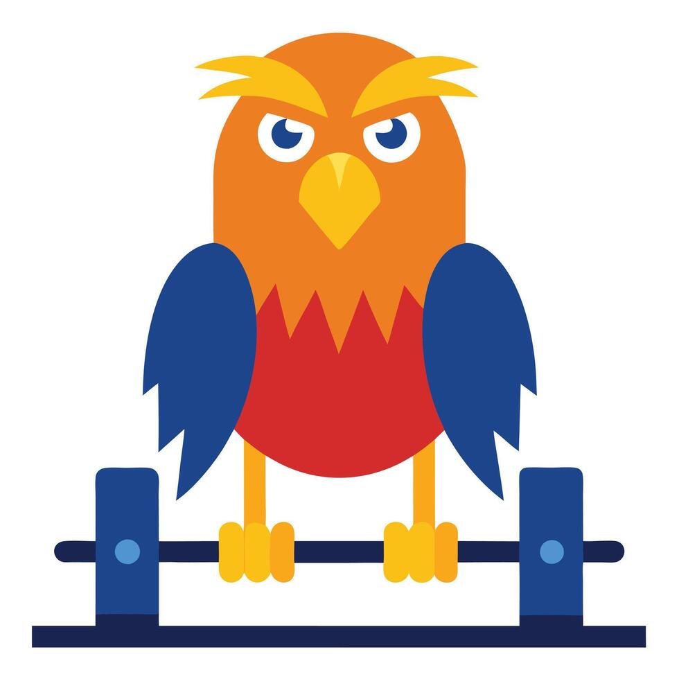 Eagle gym illustration vector