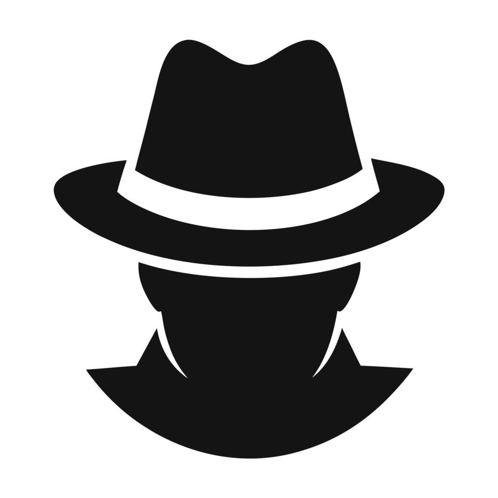 hat silhouette illustration vector