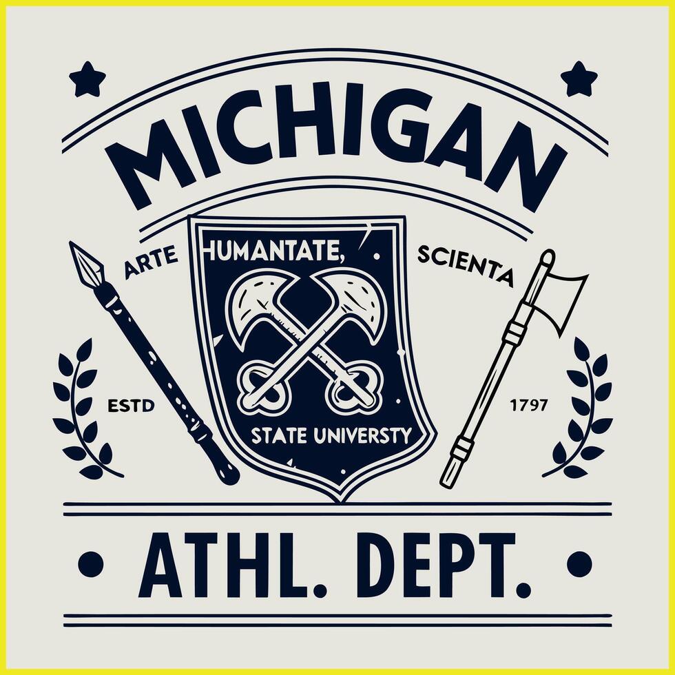 Michigan State Athletics Graphic vector