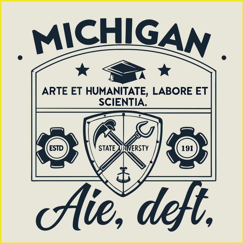 Michigan State University Graphic vector