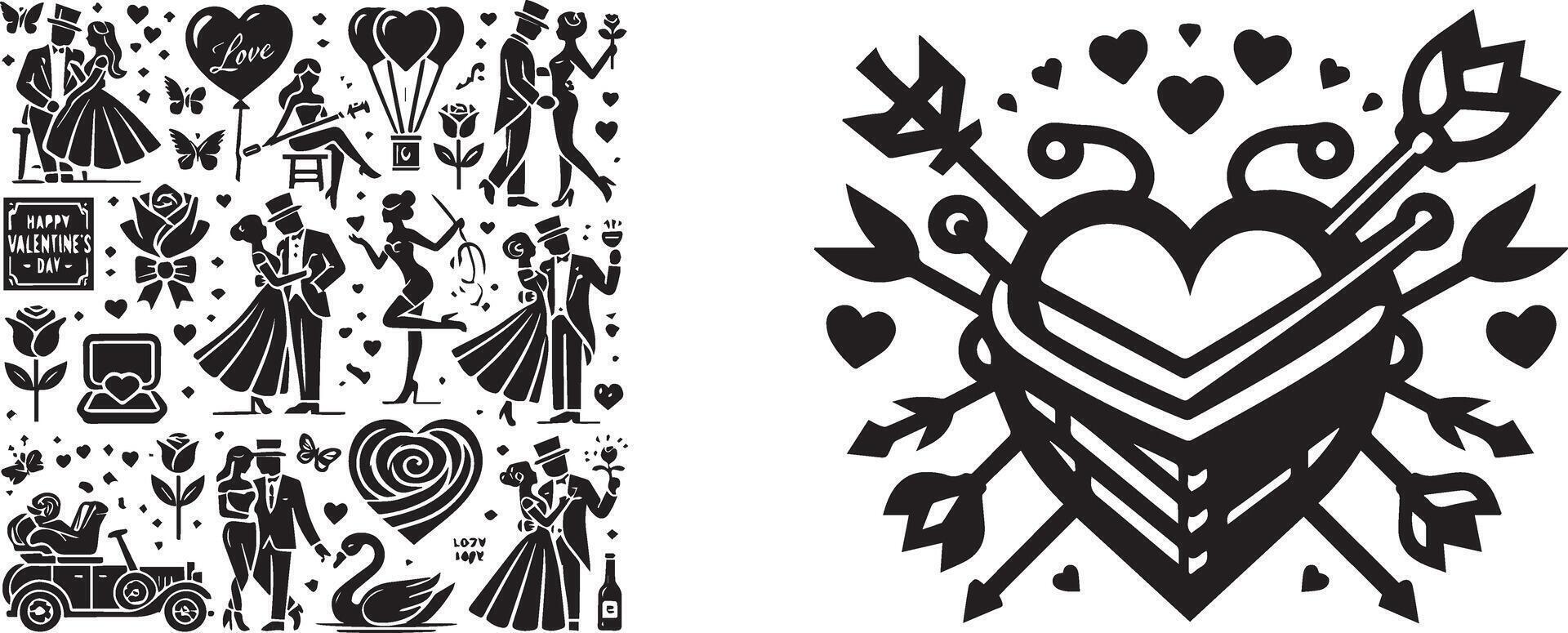 love icon logo concepts vector
