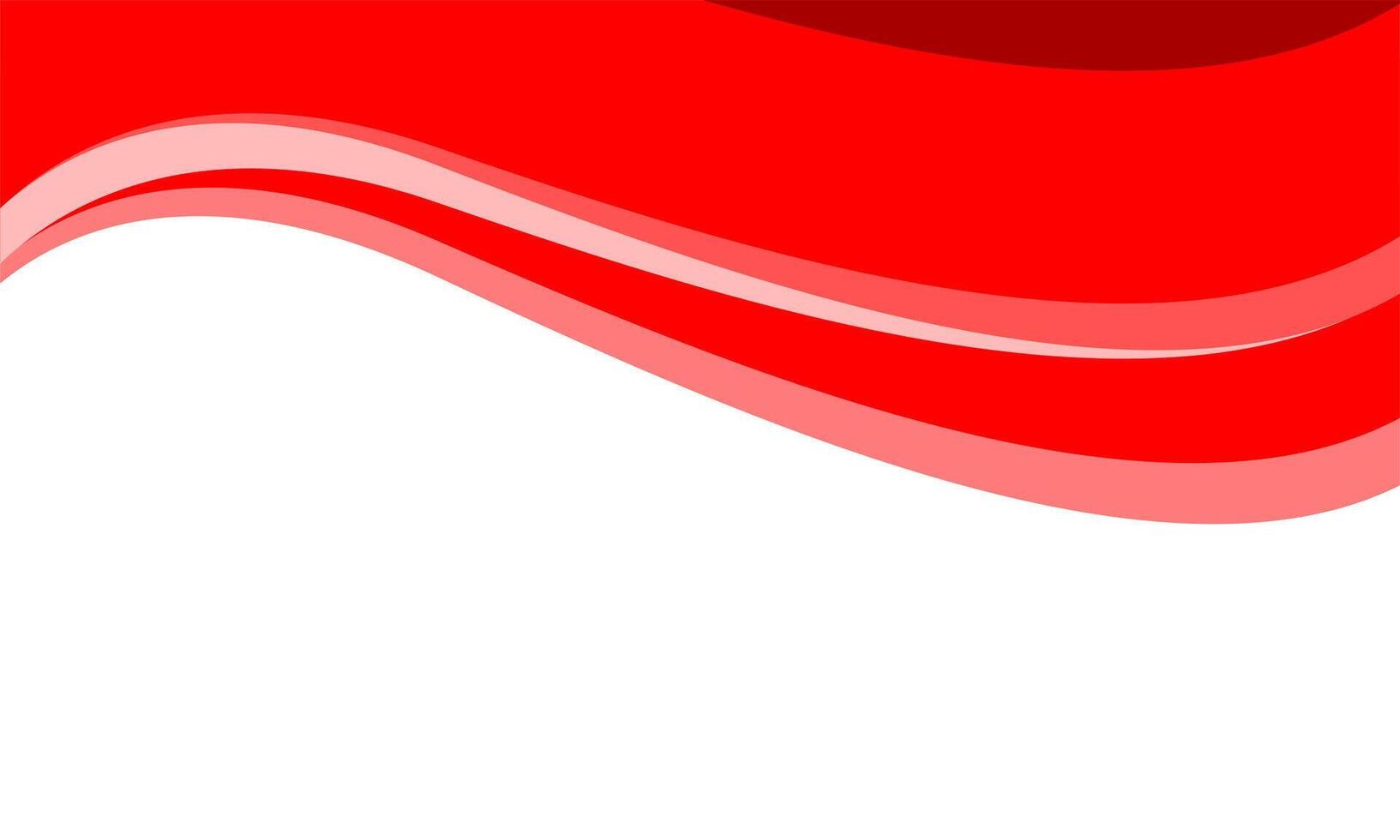 Wave illustration art red background vector