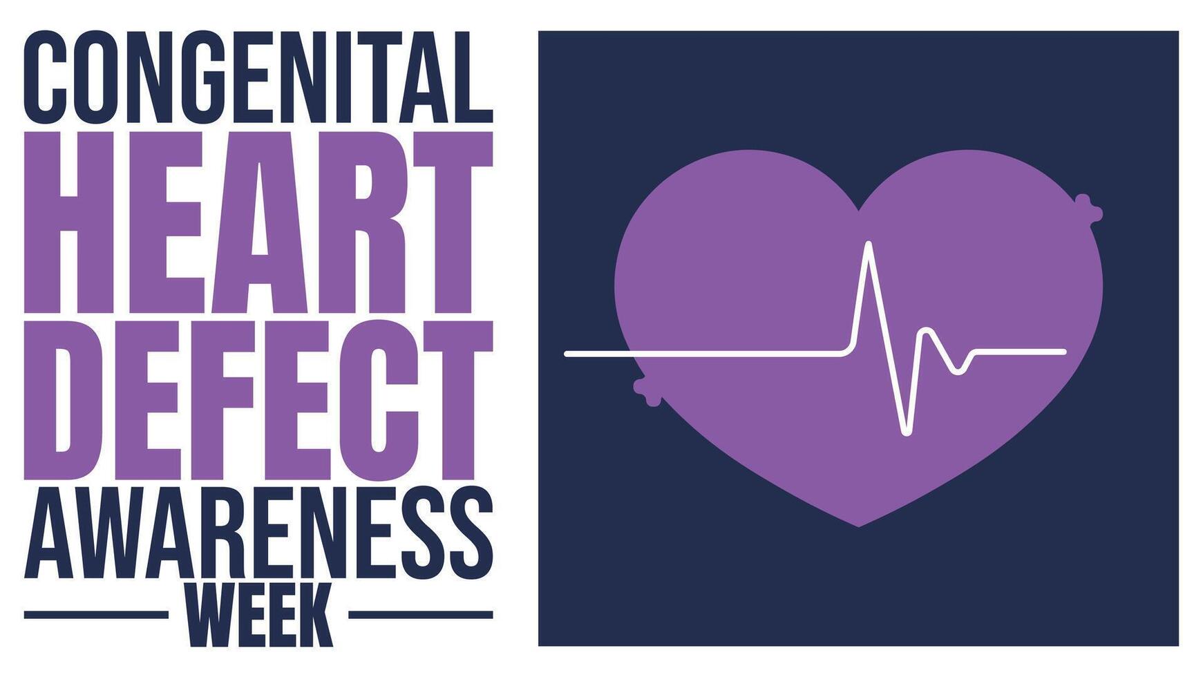Congenital Heart Defect Awareness Spreading Hope and Knowledge vector