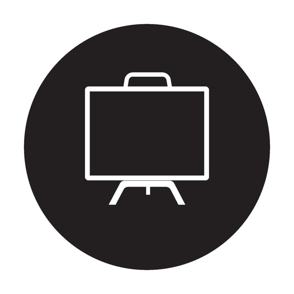 blackboard icon used for studying in class vector