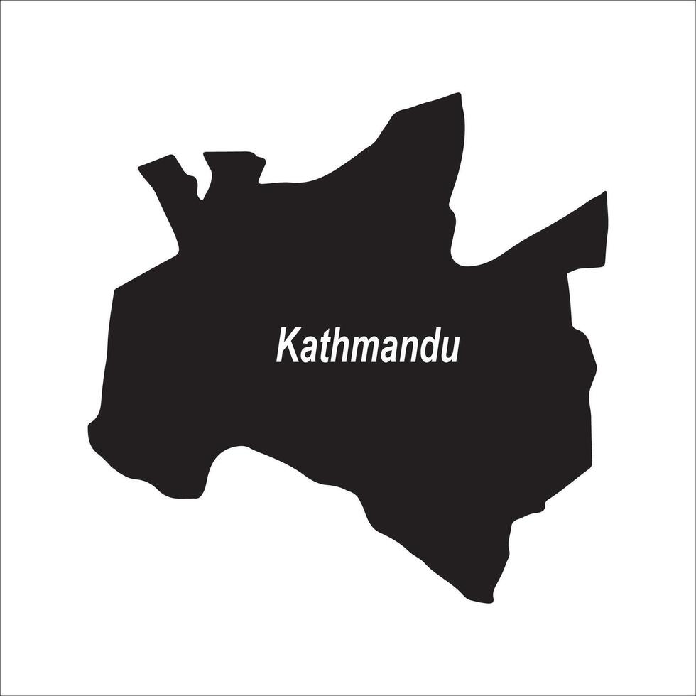 Map of Kathmandu, Nepal icon design vector