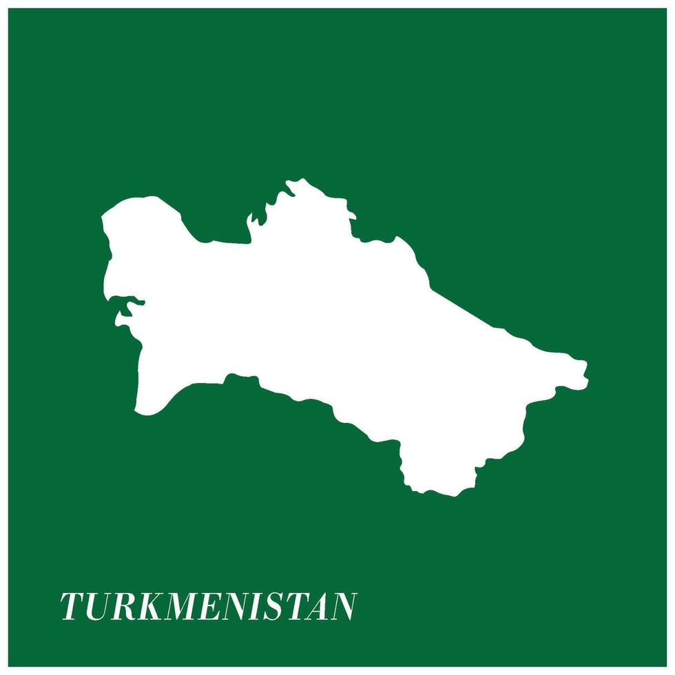 Turkmenistan map icon simple design vector
