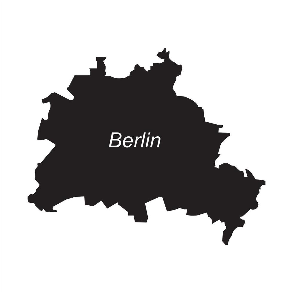 Berlin city map, Germany icon design vector