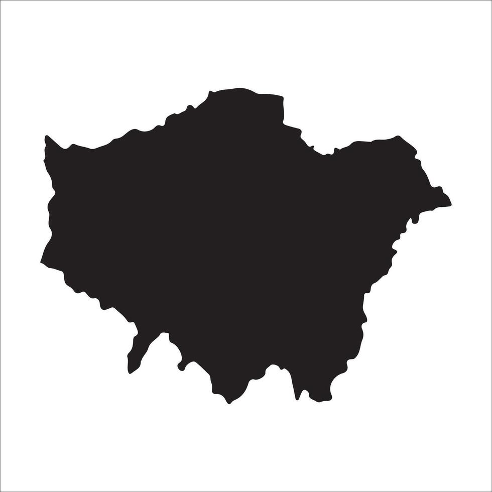 Map of London, England simple design vector