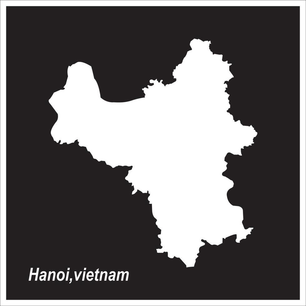 map of hanoi, vietnam design vector