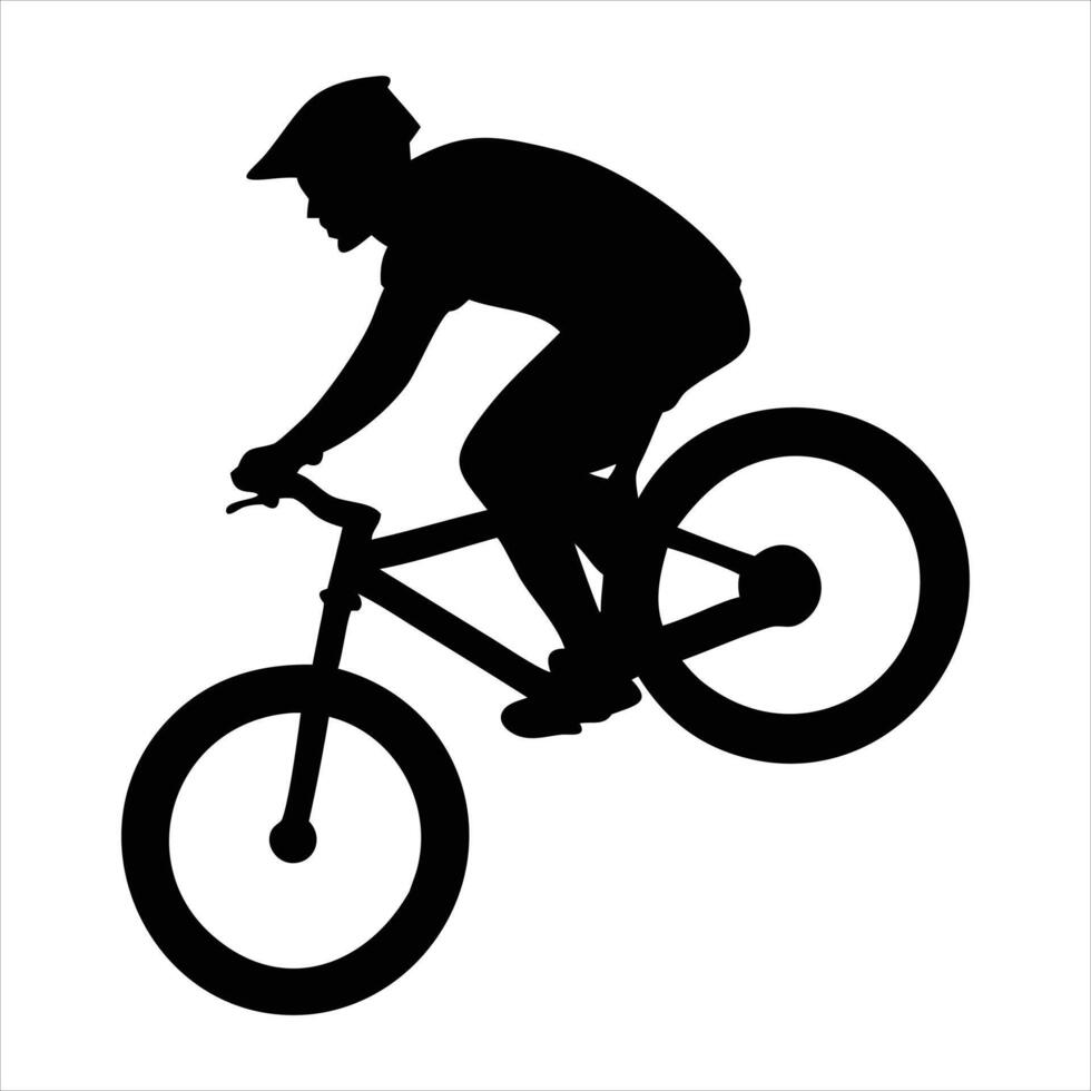 silhouette of a biker vector