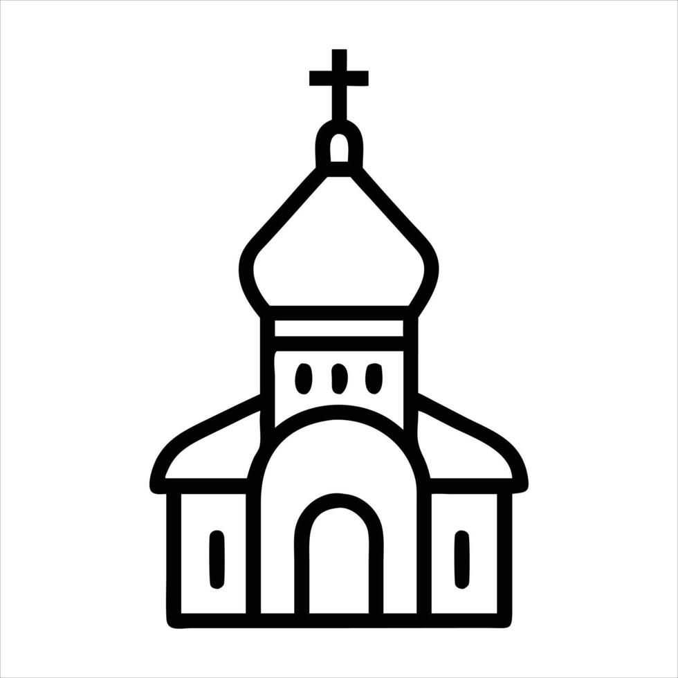 Orthodox Church icon vector