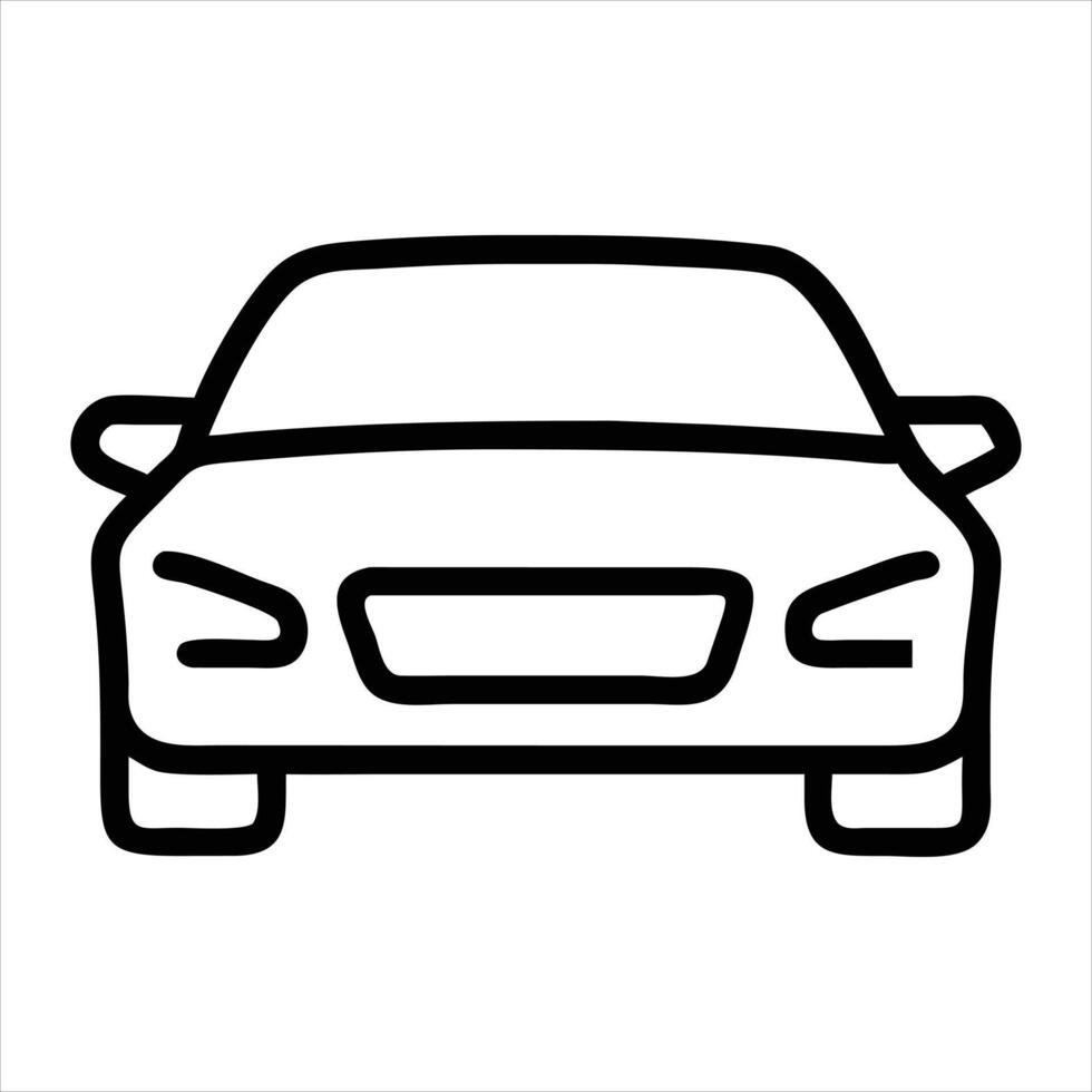 hand drawn car illustration vector