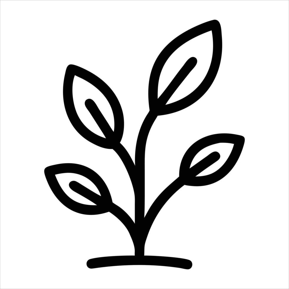 Plant icon , white background vector