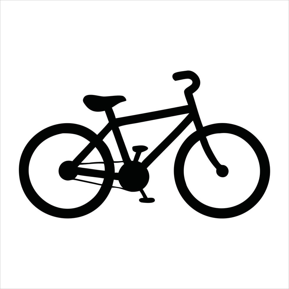 bicycle icon with white background vector