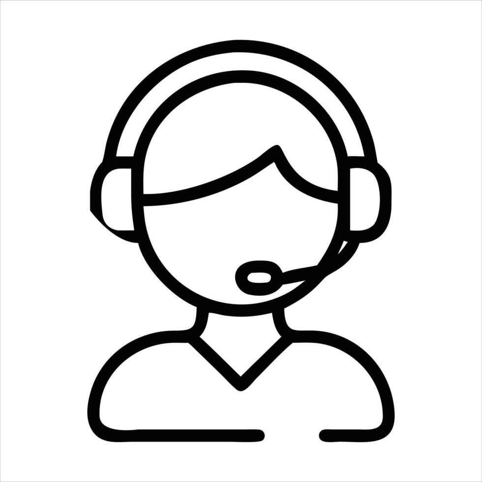 call center icon vector