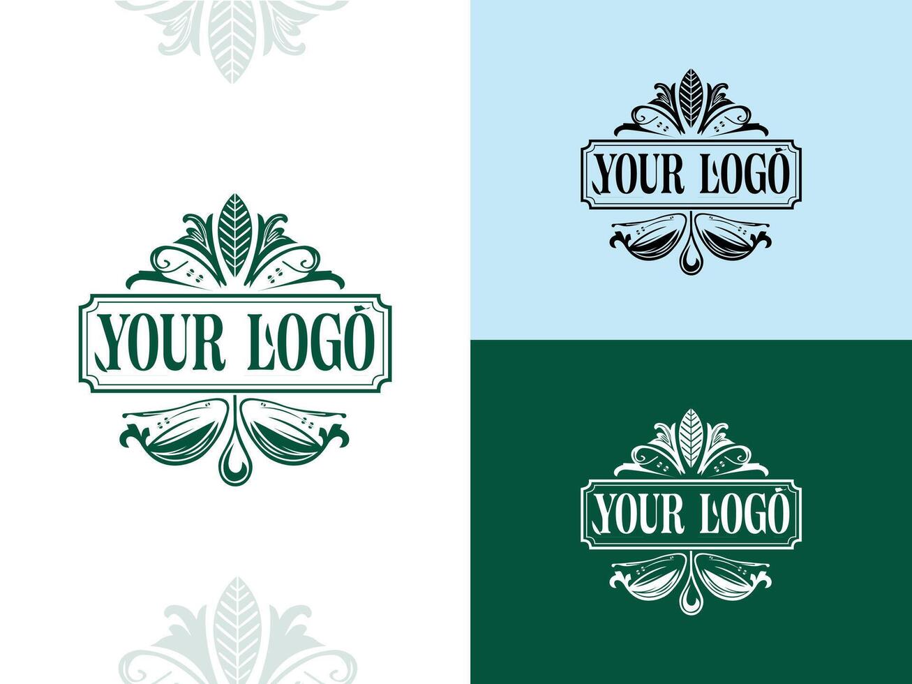 Heritage Luxe logo Classic Sophistication Redefined vector