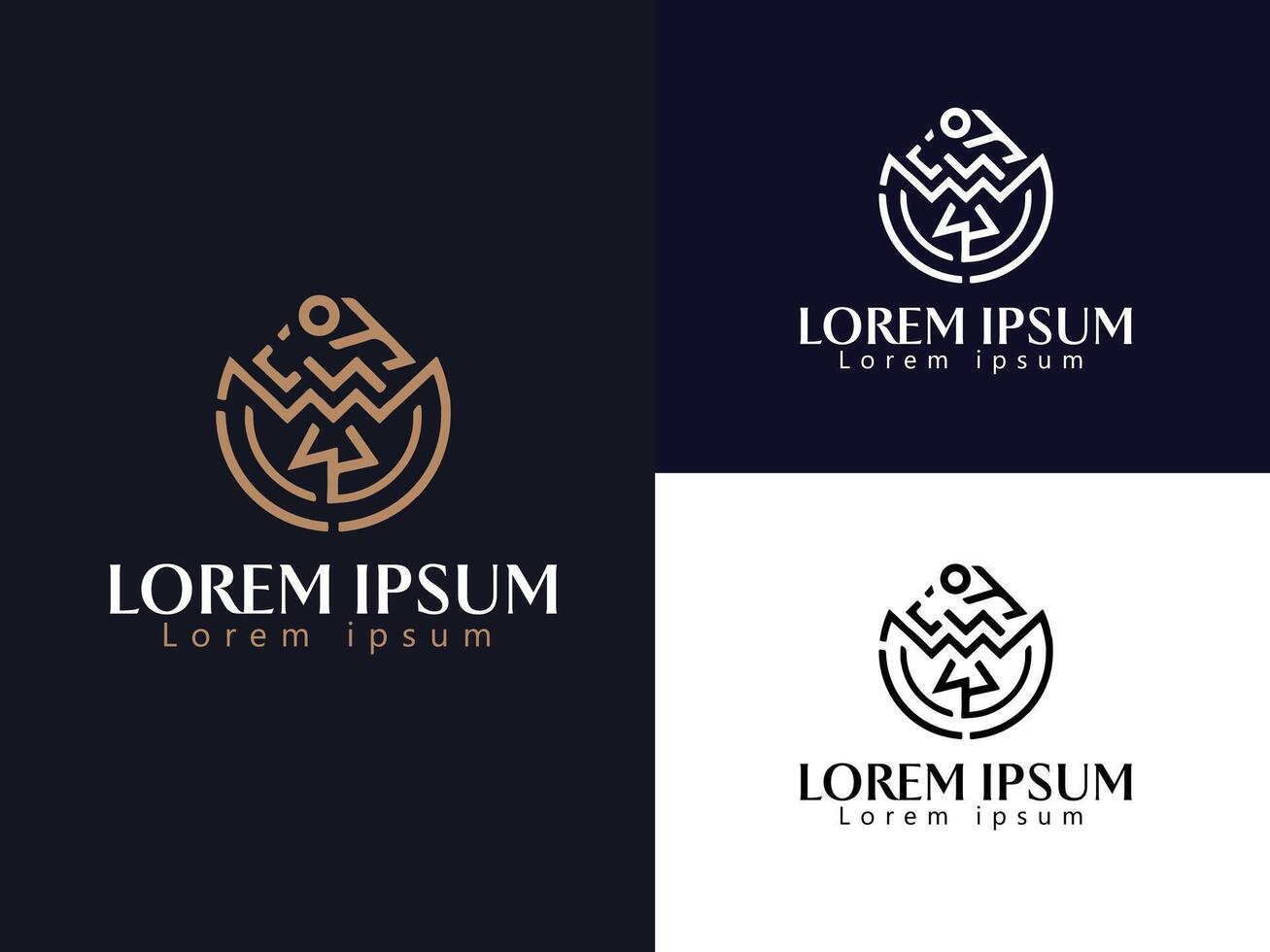 Showcasing the balance and flow of abstract logo vector