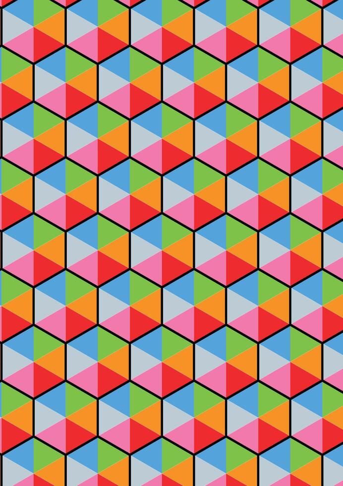 Abstract colorful cube box geometric background texture, pattern. vector