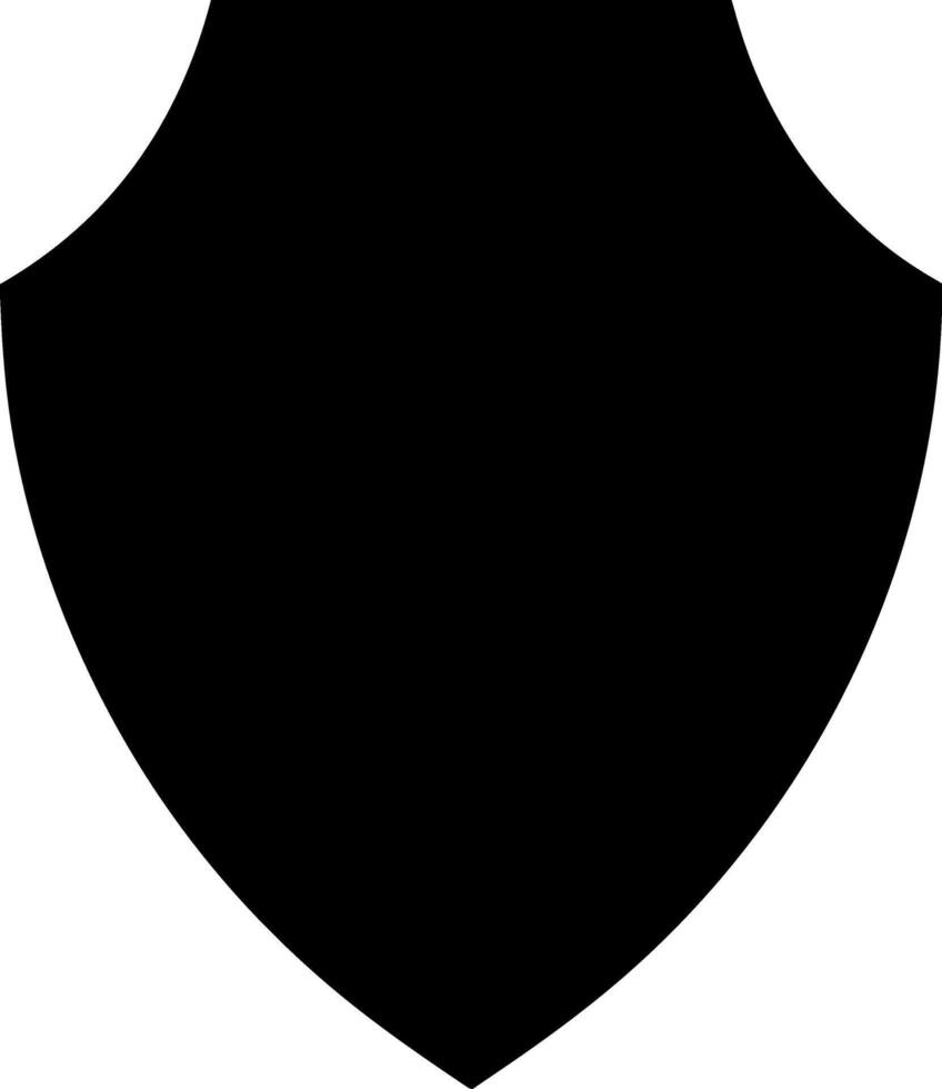 Shield guard icon Stencil black sign vector