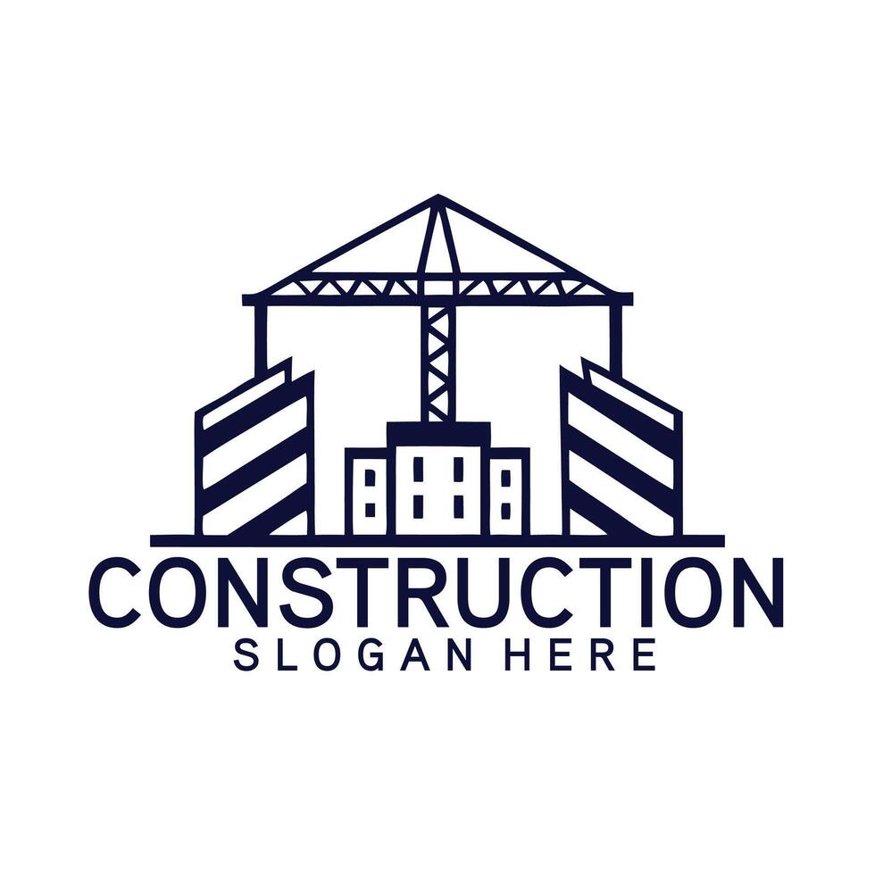 property realtor real estate or construction logo vector