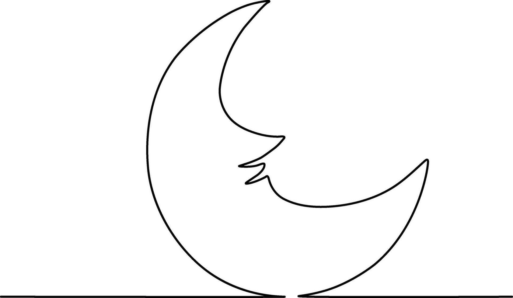 Minimal continuous one line art drawing illustration vector